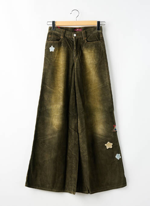 Pantalon flare coupe évasée vert KILLAH femme