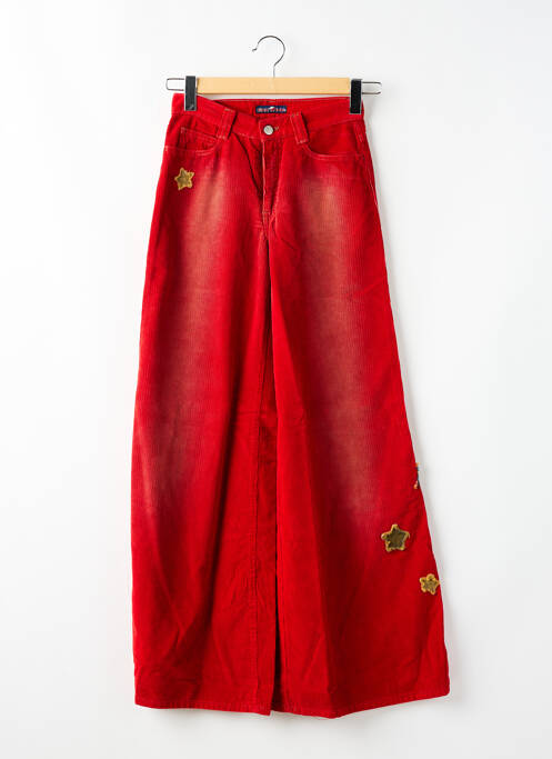 Pantalon flare rouge KILLAH pour femme