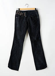 Pantalon droit fermeture zippée sous rabat boutonné taille normale noir DIESEL femme