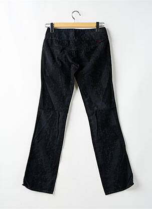 Pantalon droit fermeture zippée sous rabat boutonné taille normale noir DIESEL femme