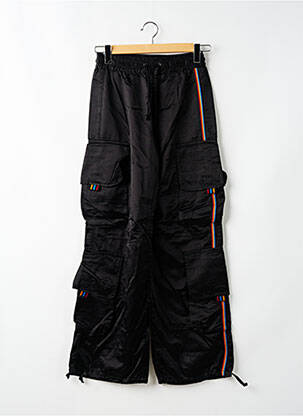 Pantalon cargo coupe droite taille normale noir KILLAH femme