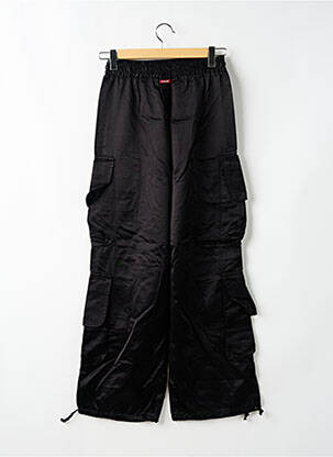 Pantalon cargo coupe droite taille normale noir KILLAH femme
