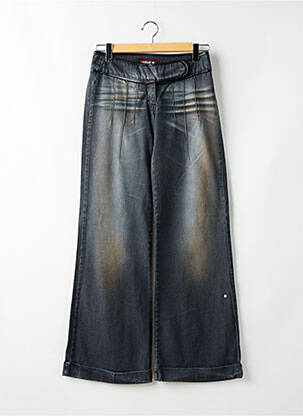 Jeans coupe droite taille normale taille normale noir KILLAH femme