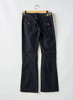 Pantalon droit fermeture zippée sous rabat boutonné taille normale noir MISS SIXTY femme
