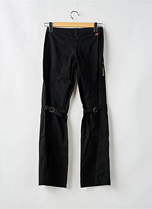 Pantalon droit fermeture zippée sous rabat boutonné taille normale noir MISS SIXTY femme