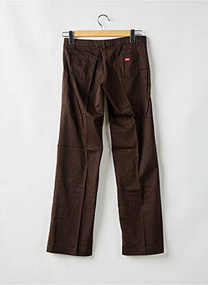 Pantalon droit fermeture zippée sous rabat boutonné taille normale marron MISS SIXTY femme