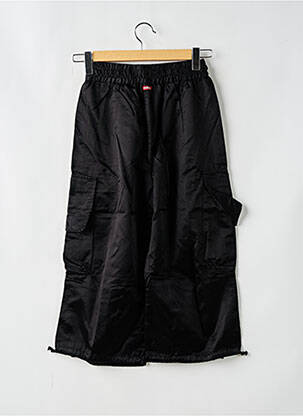 Pantalon droit fermeture zippée sous rabat boutonné taille normale noir KILLAH femme