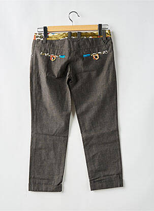 Pantalon chino fermeture zippée sous rabat boutonné taille normale gris BRAY STEVE ALAN femme