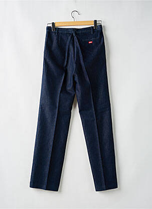 Pantalon droit fermeture zippée sous rabat boutonné taille normale bleu MISS SIXTY femme