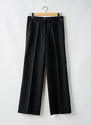 Pantalon droit fermeture zippée sous rabat boutonné taille normale noir MISS SIXTY femme