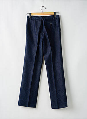 Pantalon droit fermeture zippée sous rabat boutonné taille normale bleu MISS SIXTY femme