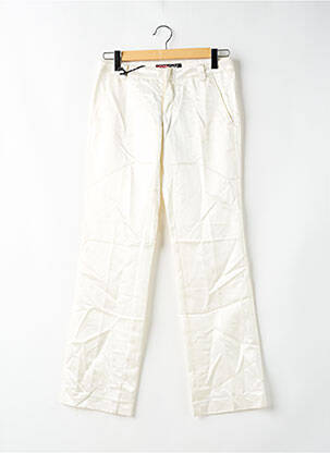 Pantalon chino fermeture zippée sous rabat boutonné taille normale beige MISS SIXTY femme