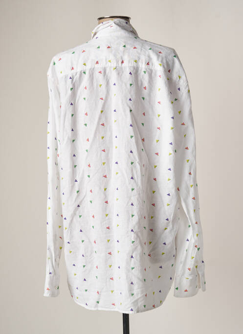 Chemise manches longues blanc GUESS pour homme