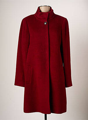 Manteau long rouge DEVERNOIS pour femme