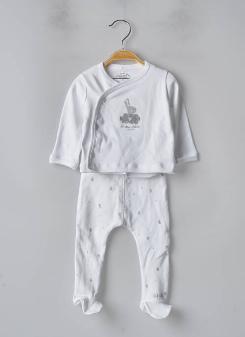 Ensemble haut/bas blanc ABSORBA pour enfant