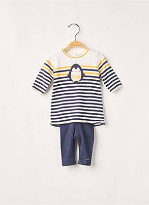 Ensemble haut/bas bleu marine ABSORBA fille