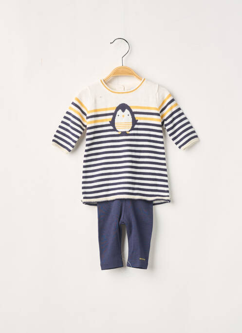 Ensemble haut/bas bleu marine ABSORBA pour fille