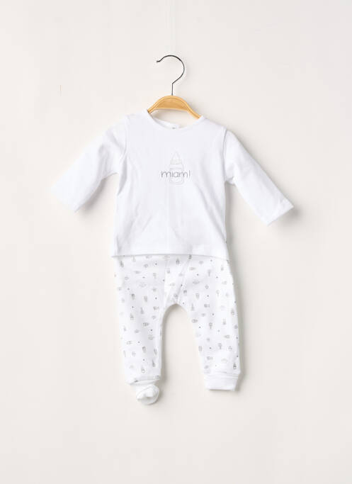 Ensemble haut/bas blanc ABSORBA pour enfant