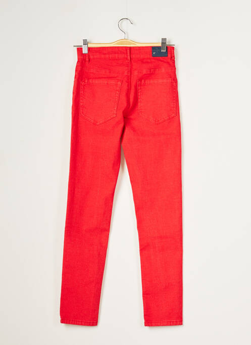 Jeans coupe slim rouge 3 POMMES pour garçon