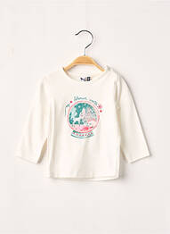 T-shirt ecru 3 POMMES fille