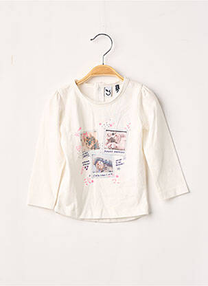 T-shirt ecru 3 POMMES fille