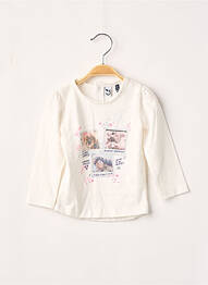 T-shirt ecru 3 POMMES fille