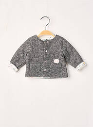 Gilet manches longues gris 3 POMMES fille
