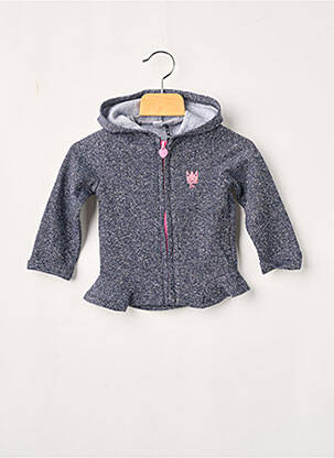 Gilet manches longues bleu marine 3 POMMES fille