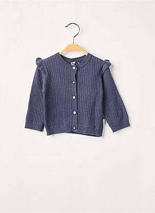 Gilet bleu marine 3 POMMES fille