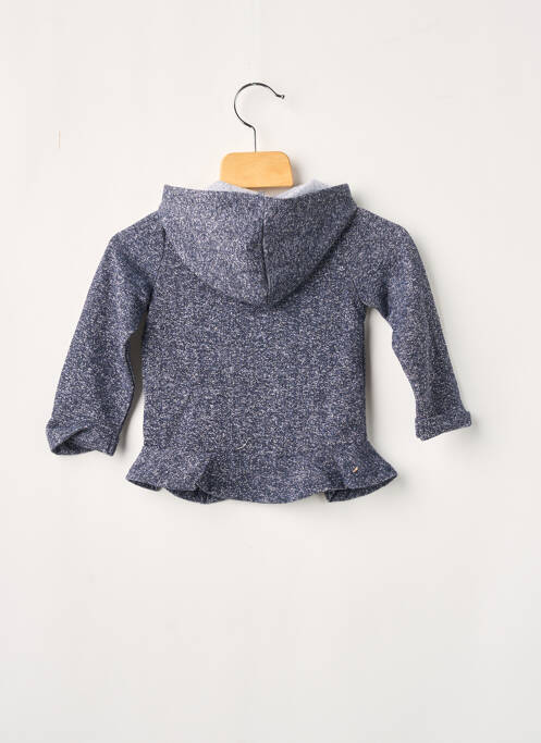 Gilet manches longues bleu marine 3 POMMES pour fille