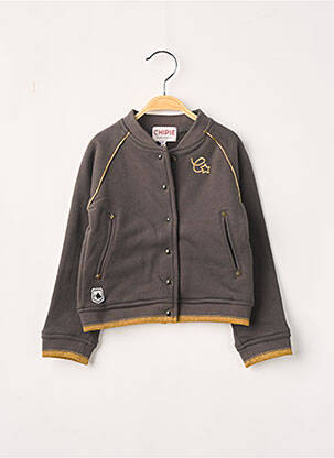 Gilet manches longues noir CHIPIE fille