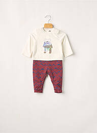 Combishort rouge 3 POMMES garcon