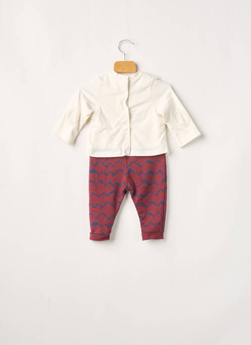 Combishort rouge 3 POMMES pour garçon