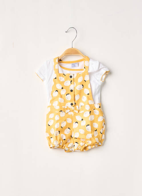 Ensemble haut/bas jaune ABSORBA pour fille