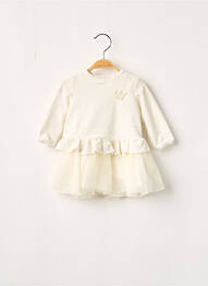 Robe mi-longue ecru CATIMINI fille