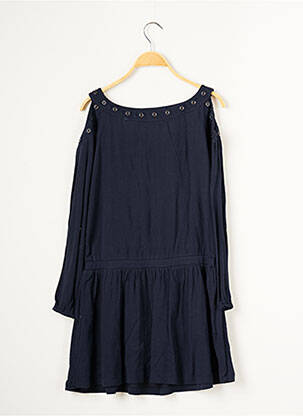Robe mi-longue bleu marine BECKARO fille