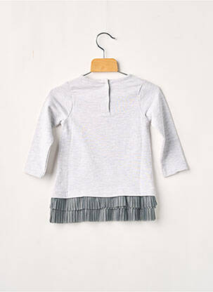 Robe mi-longue gris 3 POMMES fille
