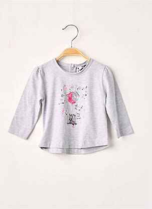 T-shirt gris 3 POMMES fille
