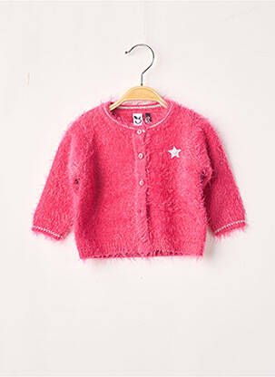 Gilet rose 3 POMMES fille