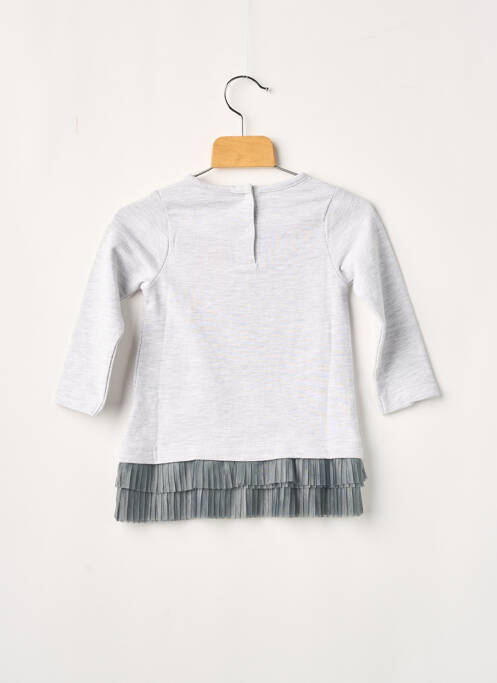 Robe mi-longue gris 3 POMMES pour fille
