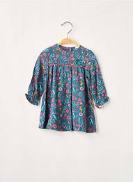 Robe mi-longue vert 3 POMMES fille