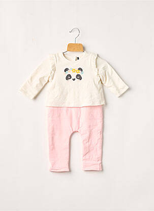 Combi-pantalon rose 3 POMMES fille