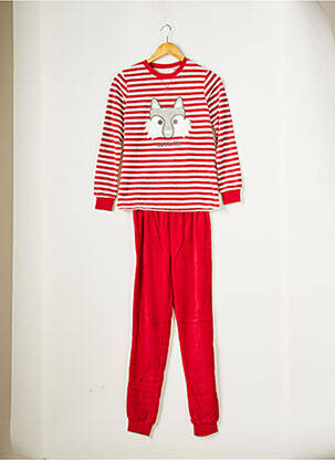 Pyjama rouge OKAÏDI pour garçon