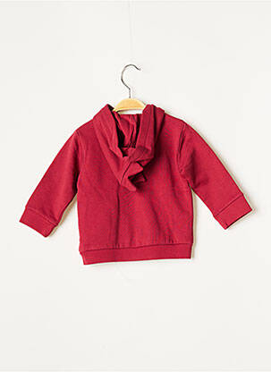 Gilet manches longues rouge 3 POMMES garçon