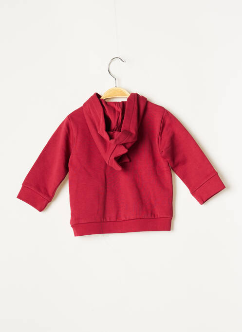 Gilet manches longues rouge 3 POMMES pour garçon