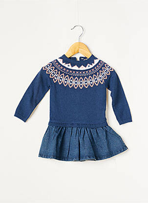 Robe mi-longue bleu CHIPIE fille