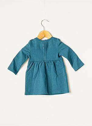 Robe mi-longue vert 3 POMMES fille