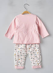 Ensemble haut/bas rose 3 POMMES pour fille seconde vue