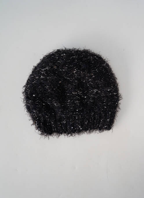 Bonnet noir 3 POMMES pour fille