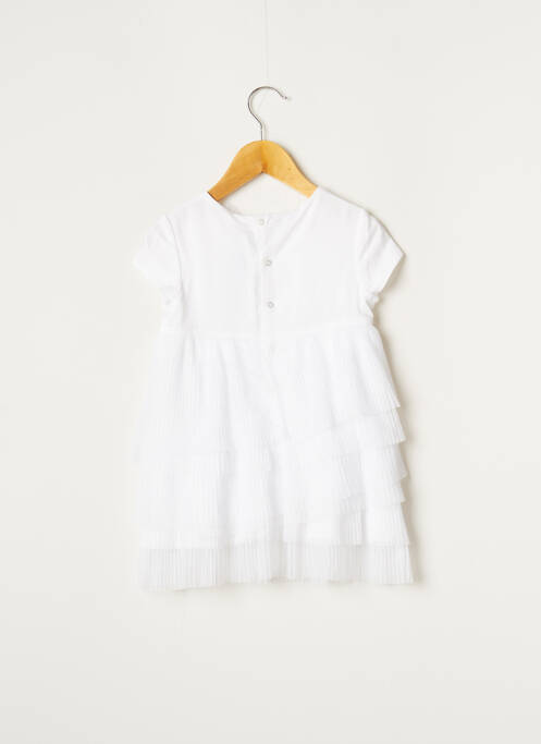 Robe mi-longue blanc CATIMINI pour fille